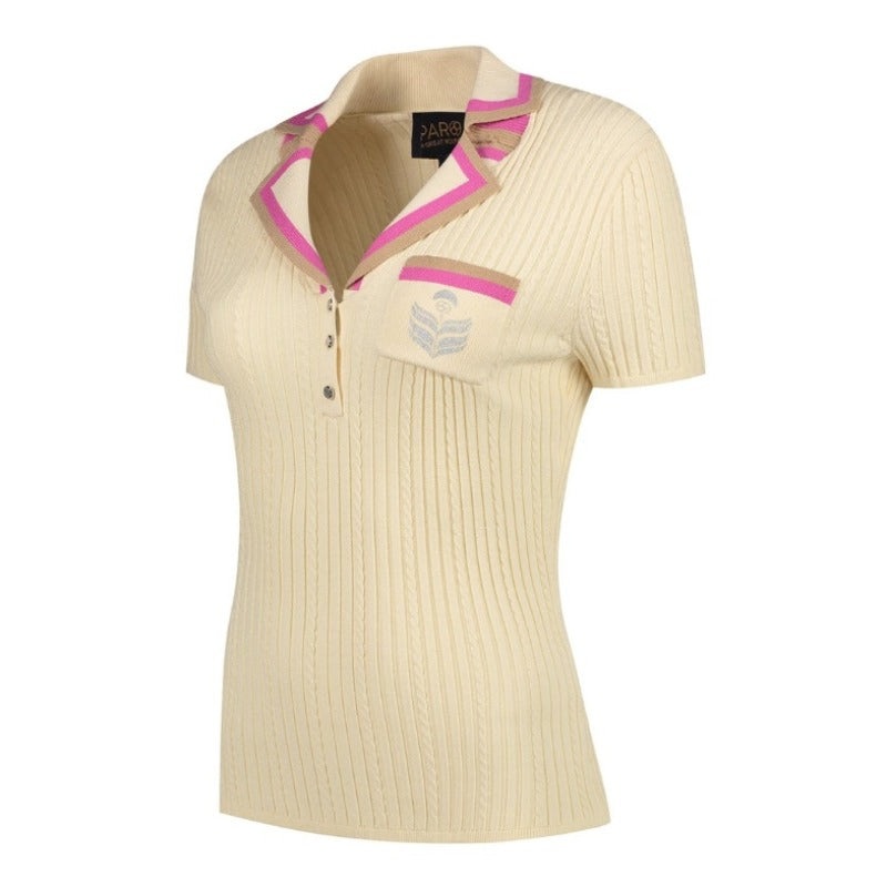 Par69 Barbara S/S Knit Polo – Sand