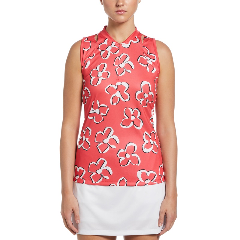 Women’s Floral Print Golf Polo