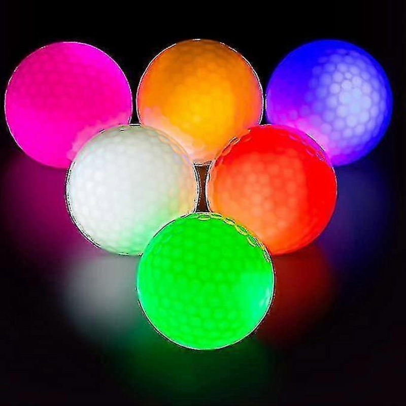 3pcs Glow Golf Balls Led Golf Balls Glow In The Dark Golf6pcs
