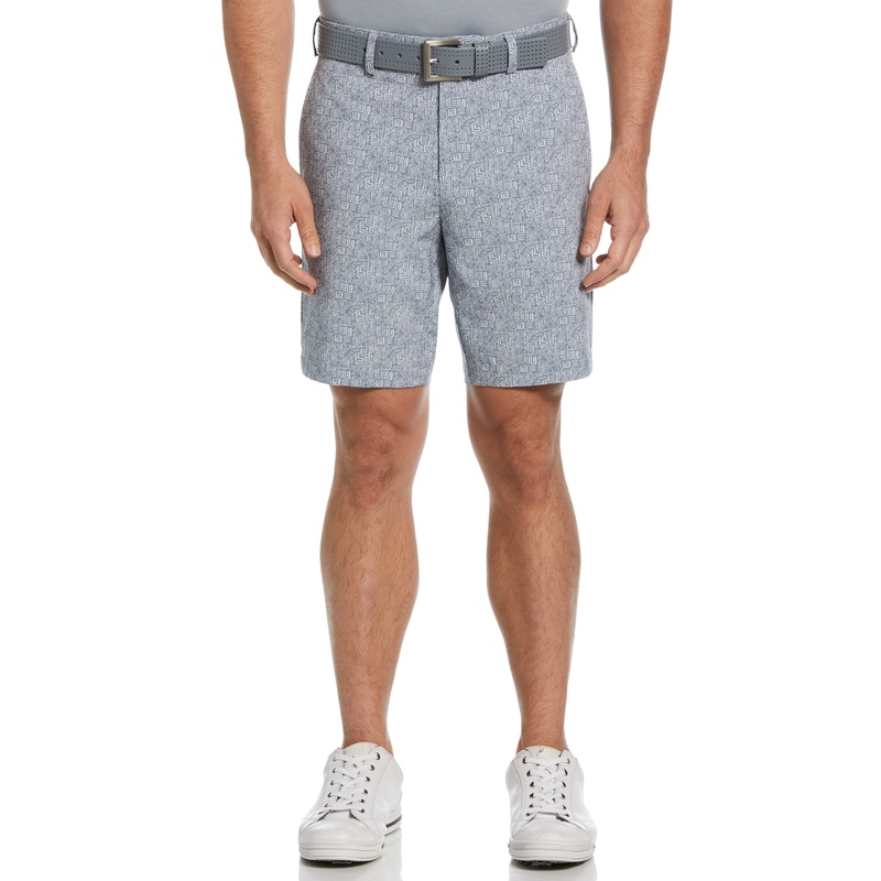 Men’s 8 Flat Front Palm Tree Print Golf Short