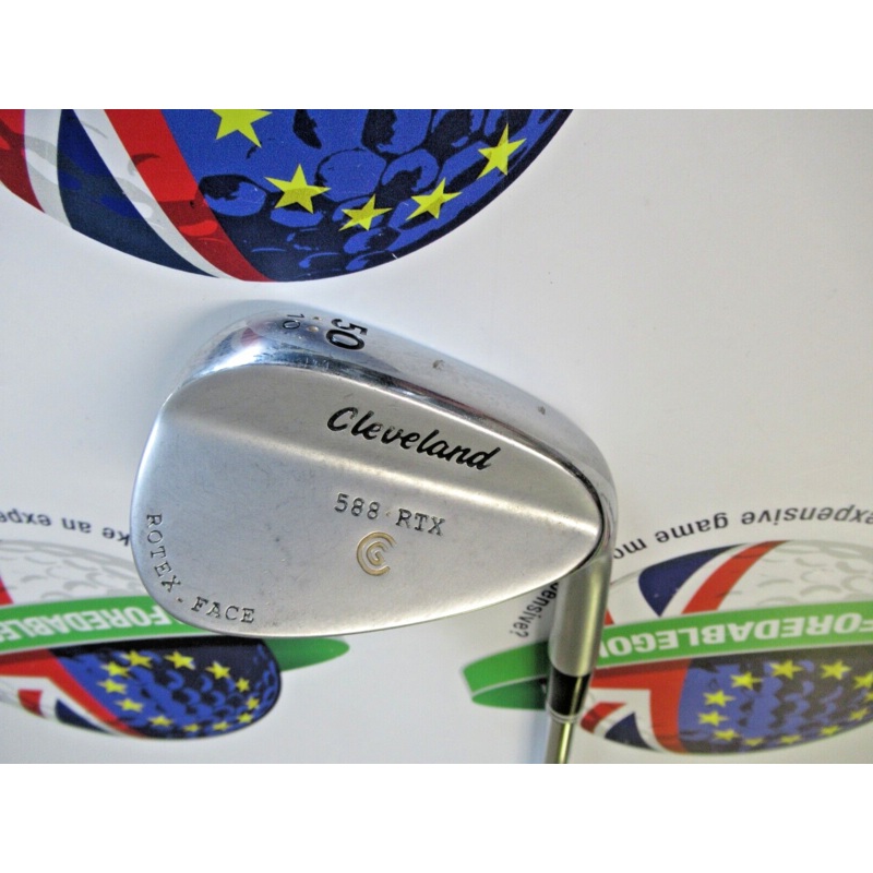 Used Cleveland 588.Rotex 50/10 Degree Gap Wedge Dynamic Gold Wedge Flex