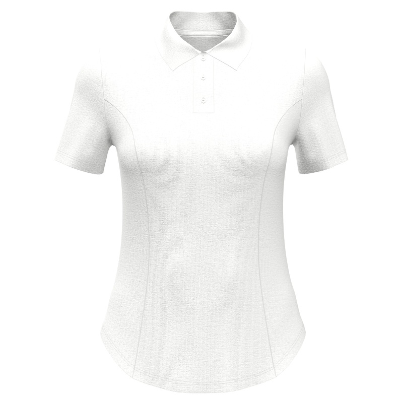 Women’s Heather Golf Polo|Brilliant White|XS|S|M|L|XL|XXL