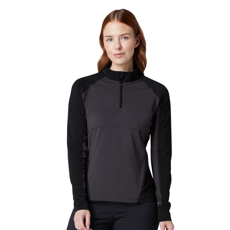 Callaway Women’s Soft-Stretch Water Repellent 1/4 Zip Top in Black