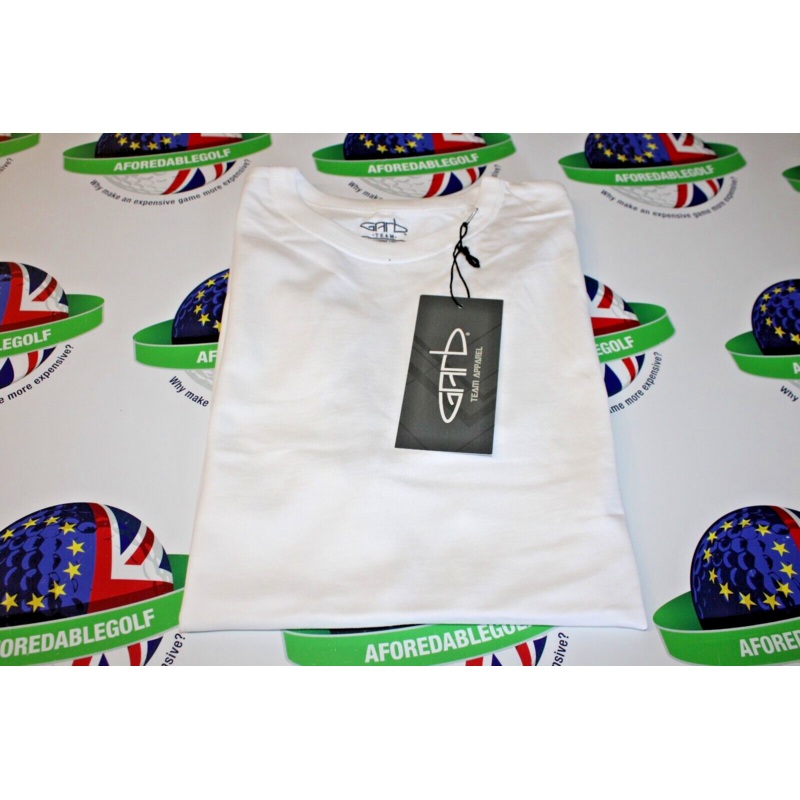 Garbinc Rhett Junior Boys Cotton T-Shirt White/Grey Size Large Ages 9-10