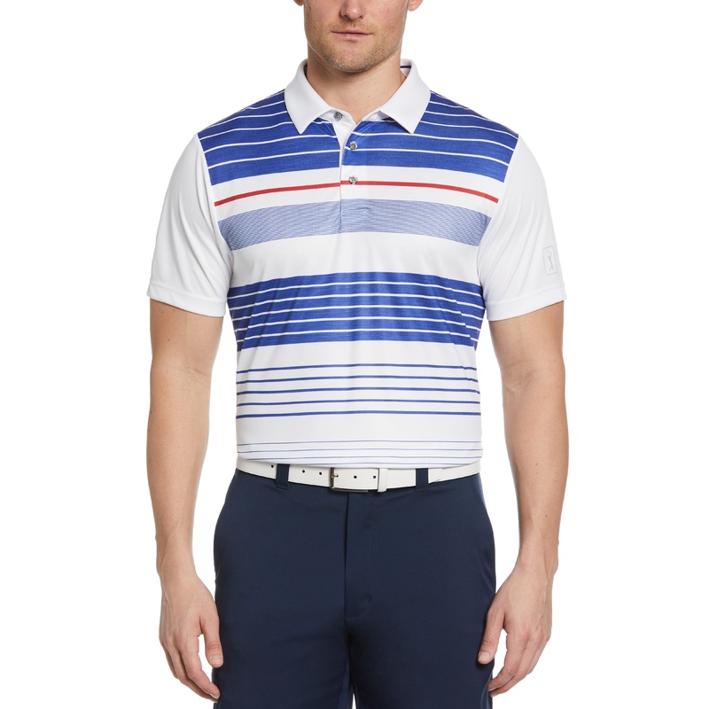 Men’s Energy Stripe Front Panel Golf Polo
