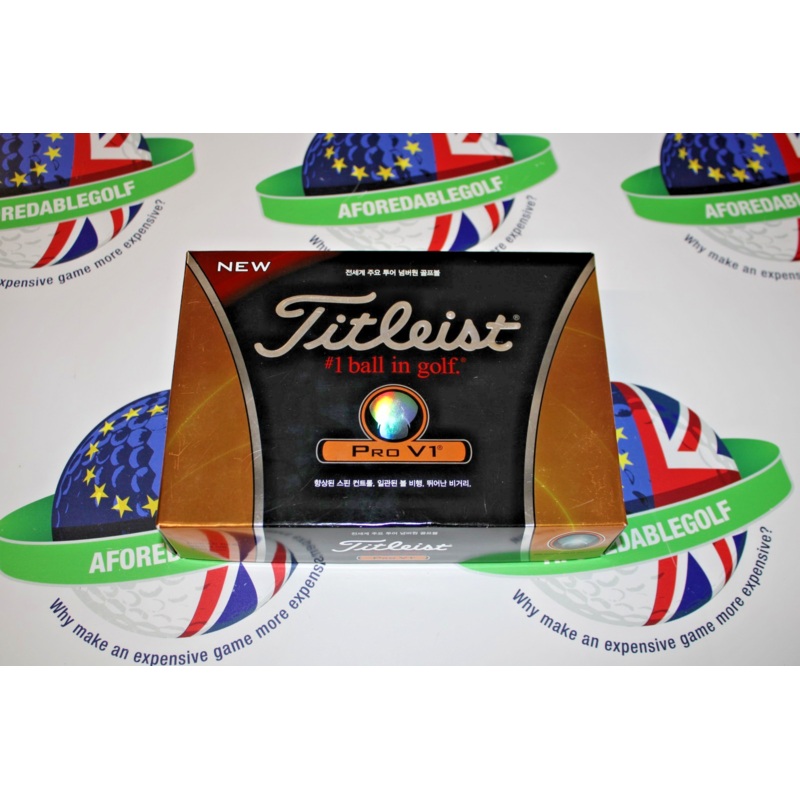 New 1 Dozen Titleist Pro V1 Golf Balls With Daewoo Electronics Logo