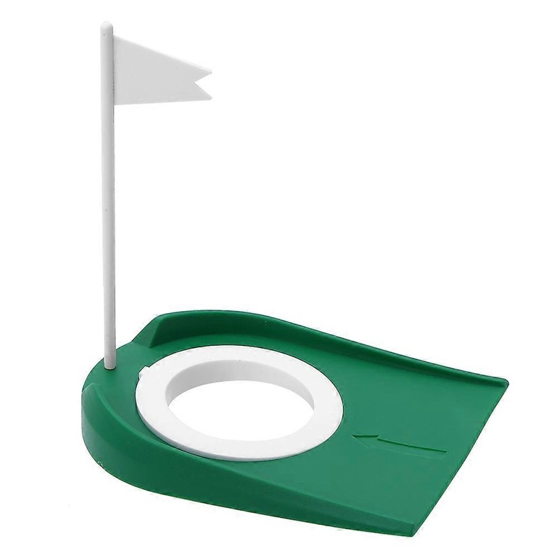 Plastic Golf Putting Cup Practice Aids – Indoor Outdoor Plastic Golf Putting Cup Practice Aids with Adjustable Hole White Flag