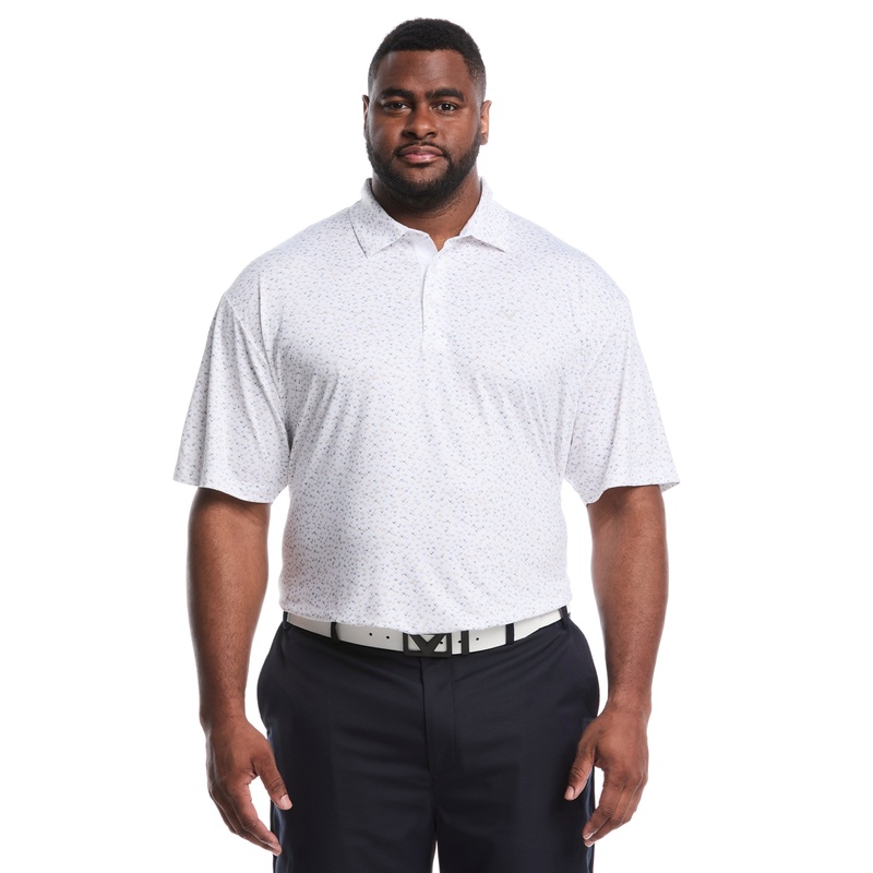 Big & Tall Confetti Chevron All Over Polo