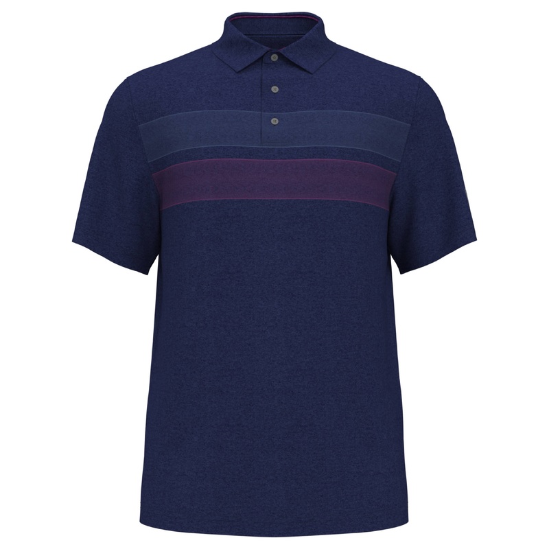 Boy’s Motion Chest Stripe Print Golf Polo