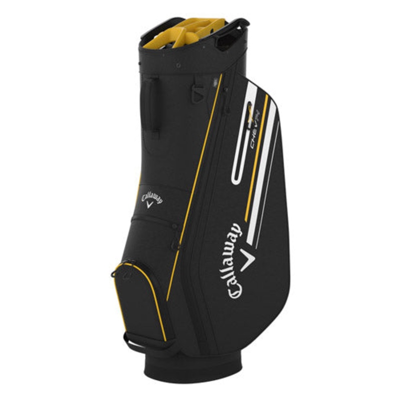 Callaway Chev 14+ Cart Bag – Black/Golden Rod