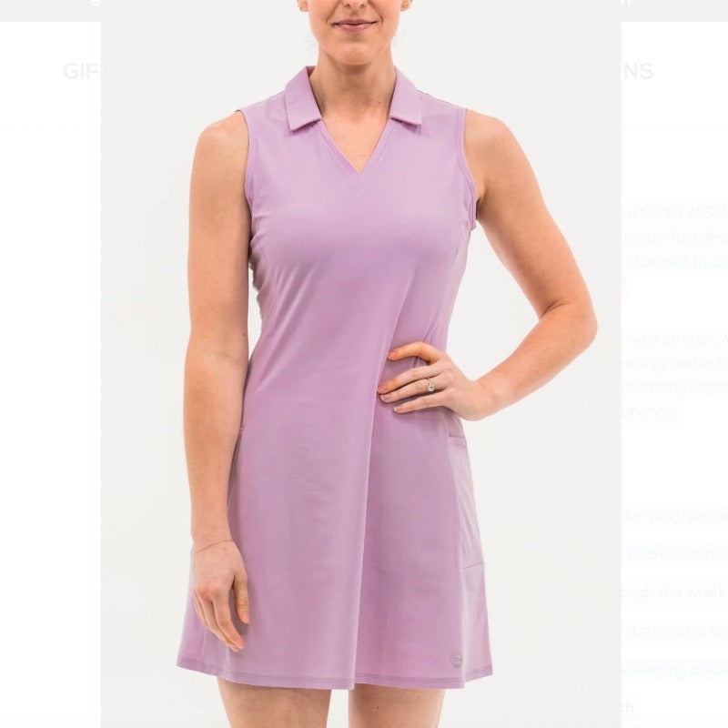 Foray Golf Core Dress (pockets) – Purple Rose