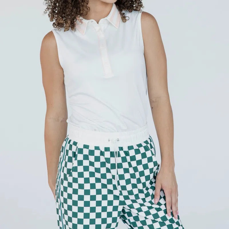 Fore All Moore Polo – White/Pink