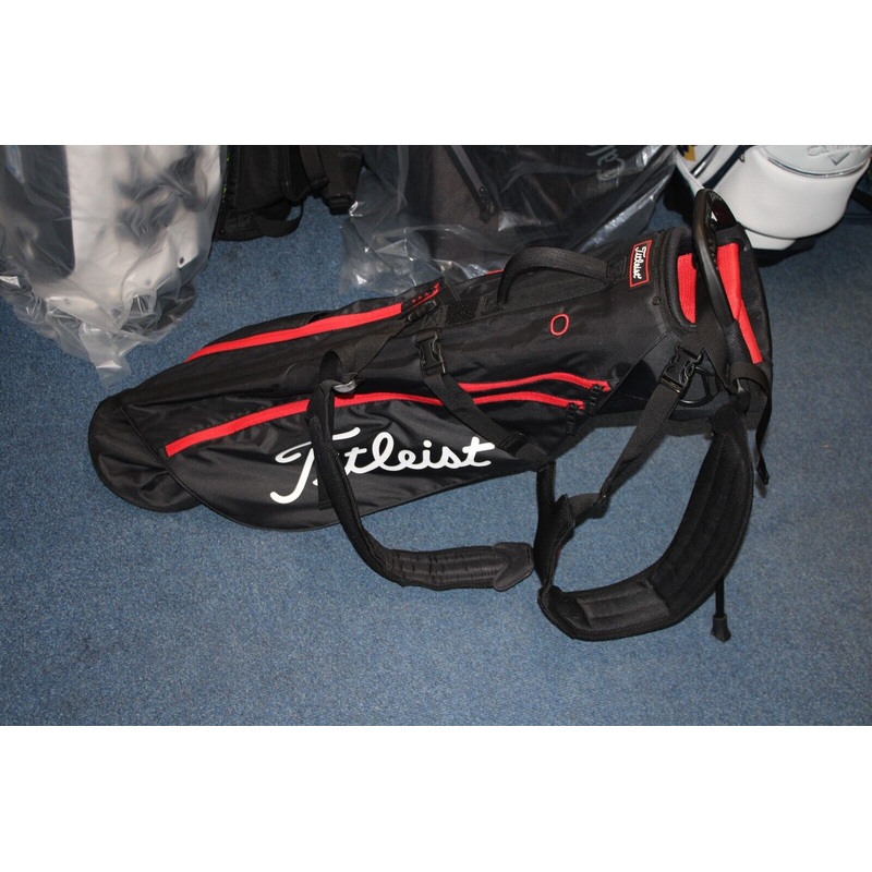 Used Titleist Premium Carry Bag With Stand Black/Red/White