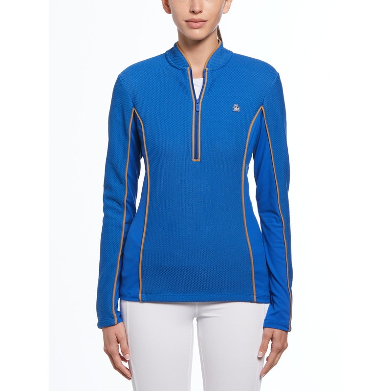 Women’s Contrast Piping Quarter Zip Shirt