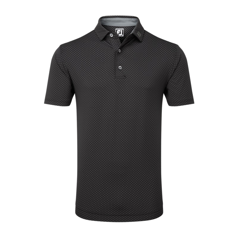 FJ Stretch Leslie Dot Print Shirt – Black/Grey