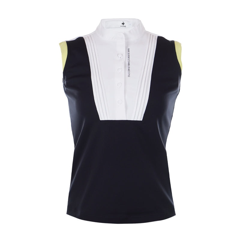 LE COQ SPORTIF GOLF Rijoume Women’s Sleeveless Polo (Black)