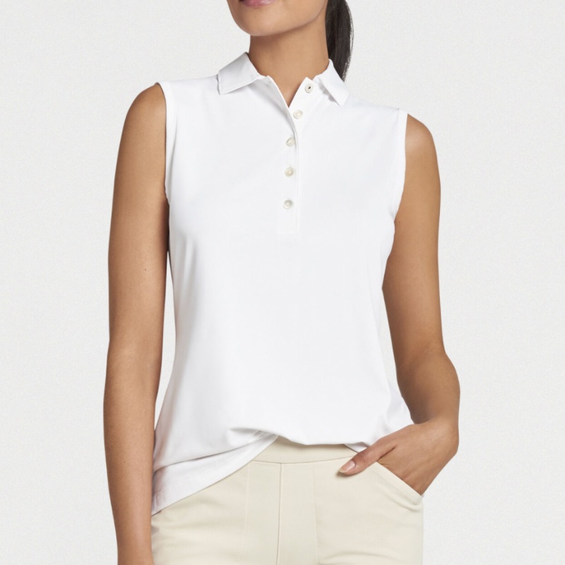 Peter Millar Perfect Fit S/L Polo – White