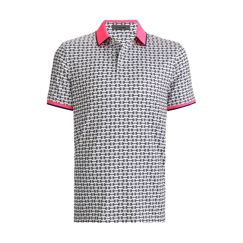 GFORE G Link Tech Jersey Men’s Polo (Stone)
