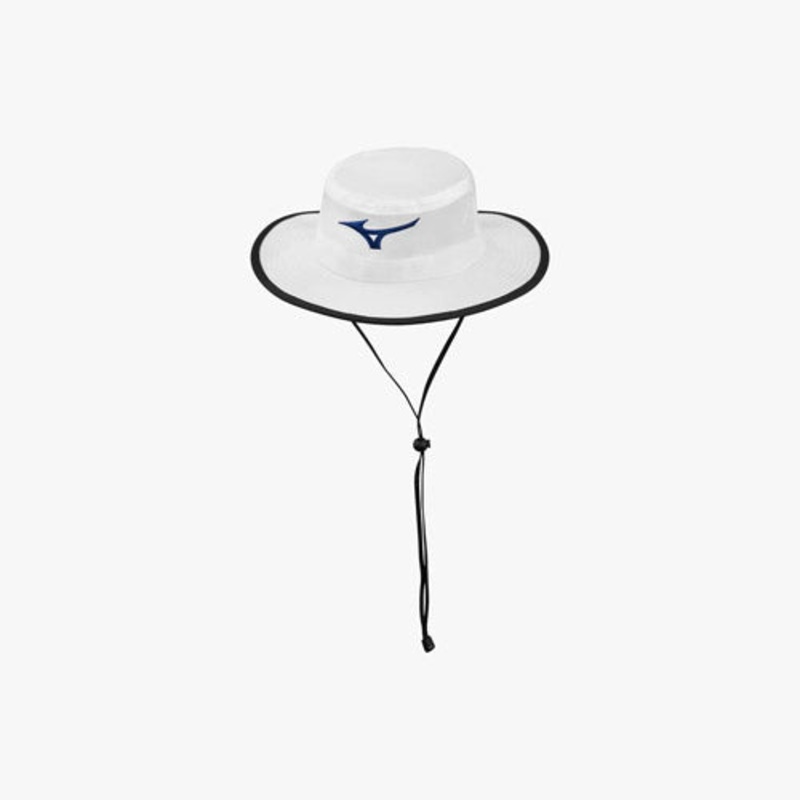 Mizuno Large Brim Sun Hat – Wht/Navy