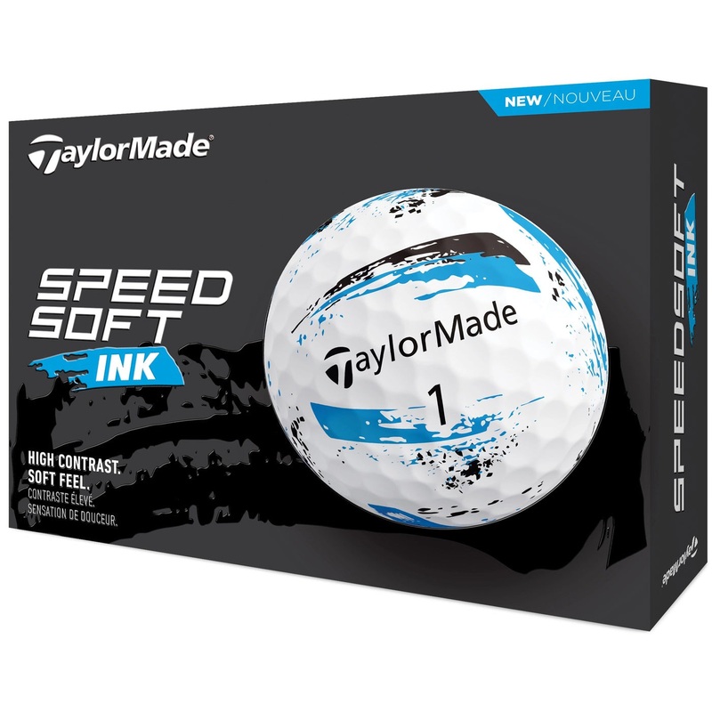 TaylorMade SpeedSoft Ink Golf Balls 1 Doz – Blue
