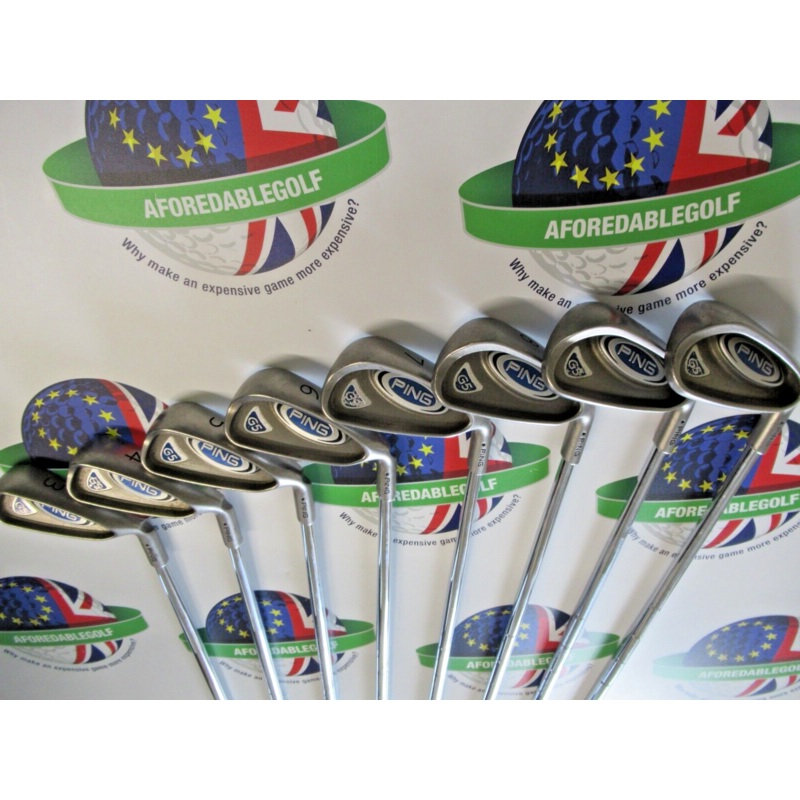 Used Ping G5 Black Dot Iron Set 3-Pw Ping True Temper Steel Shafts Regular Flex
