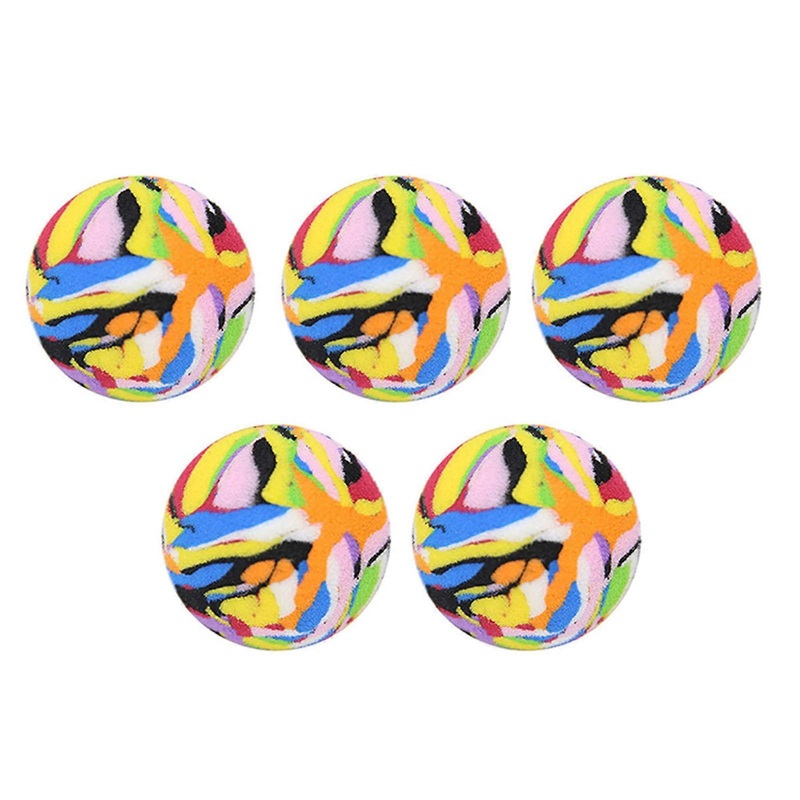 5Pcs Golf Balls Soft Texture Good Elasticity Wear-resistant Bright Color Impact-Resistant Lightweight Indoor Outdoor Golf Training Balls Golf Accessor