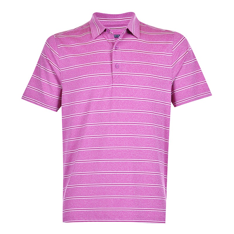 CUTTER & BUCK Forge Heather Stripe Men’s Polo (Aster)
