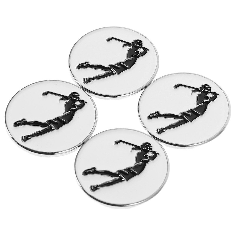 Golf Drawing Clip Cap Clip Metal Cap Clip Golf Accessories For Women Magnetic Hat Clip Golf 2.40X2.40X0.20cm 4Pcs