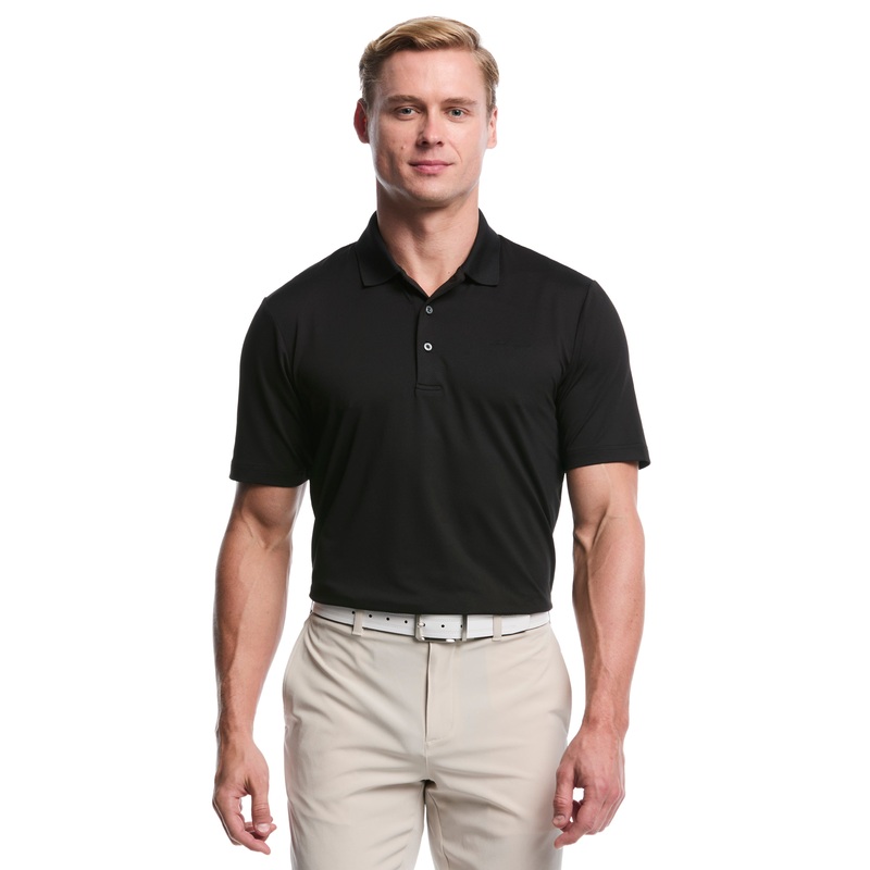 Men’s Solid Golf Polo|Black|XS|S|M|L|XL|XXL|XXXL