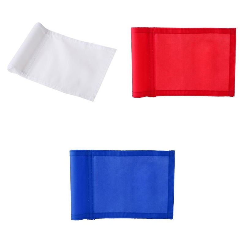 3Pcs Portable 7×5 Nylon Golf Putting Practice Green Marker Flag Backyard