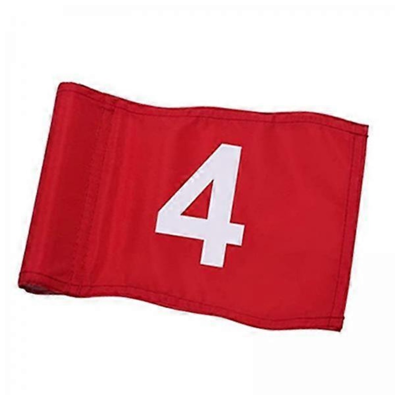 3x Golf Flags with Tube Inserted Pin Flag Putting Green Flag for Indoor Outdoor