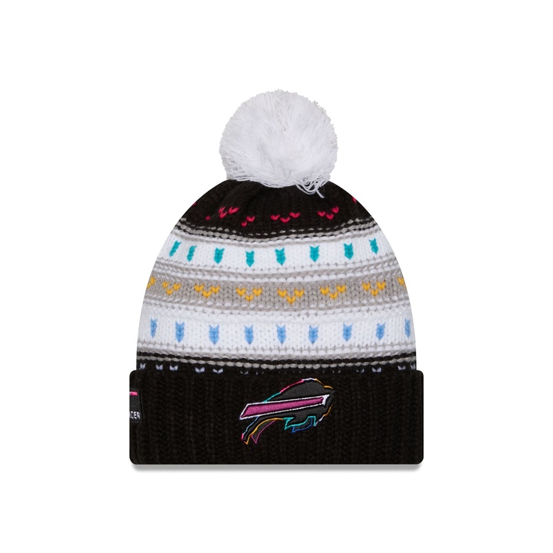 Buffalo Bills 2025 Crucial Catch Women’s Pom Knit Hat