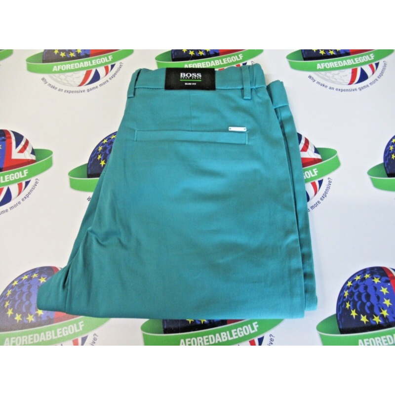 Hugo Boss Golf Athleisure Comfort Cotton Shorts Turquoise/Aqua UK Waist 32