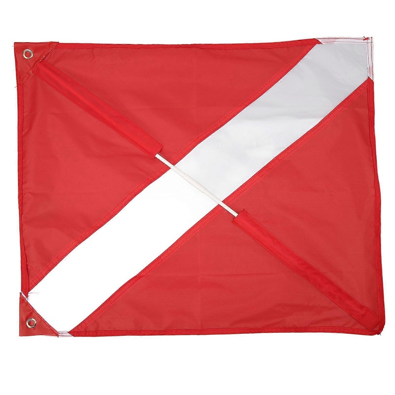 Nylon Diving Flag, Durable Material For Optimal Performance, Easy To Assemble And Use With Removable Stiffening Pole For Enhanced Display, Suitable