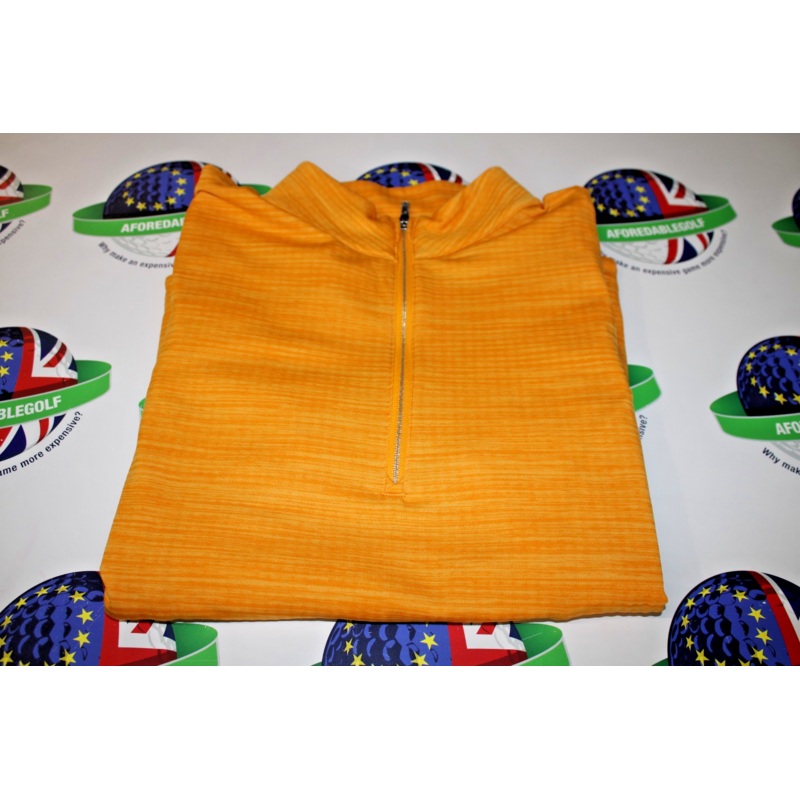 Ping Skye Sensor Warm 1/4 zip ladies mid layer radiant yellow marl/white size 12