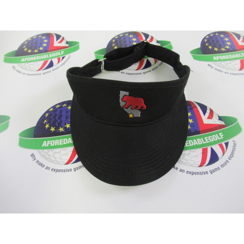 Titleist Scotty Cameron Black Cali Bear Adjustable Golf Visor