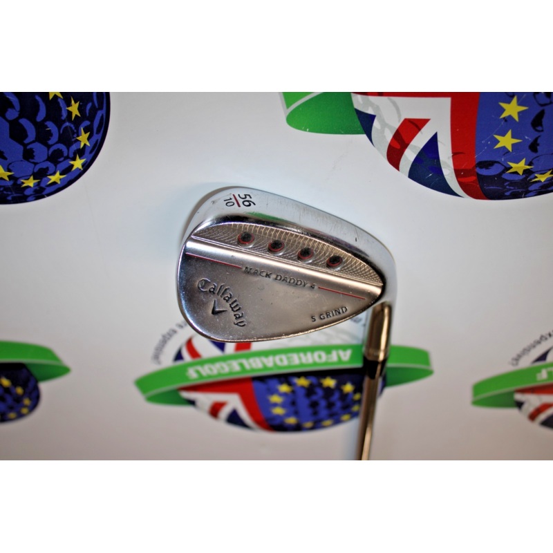 Used Callaway Mack Daddy 4 56/10 s grind .r. milled sand wedge tour issue 115*