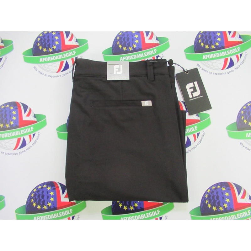 Footjoy Performance Tapered Fit Trousers Black Waist 32 x Leg 34