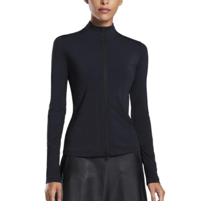 G/FORE Featherweight Full-Zip L/S Top – Onyx