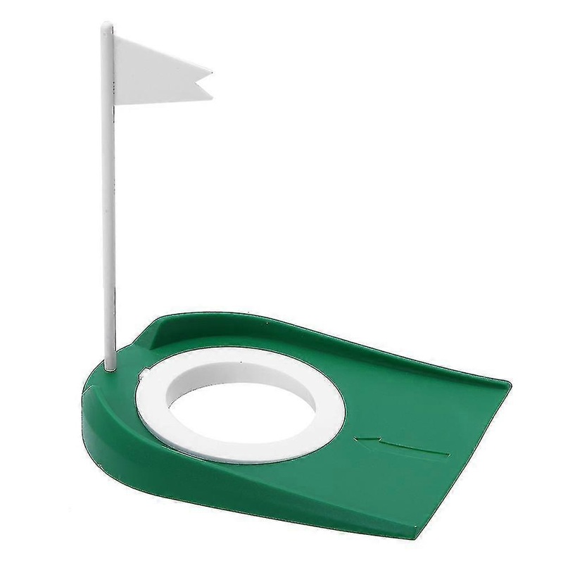 Indoor Outdoor Plastic Golf Putting Cup Practice Aids With Adjustable Hole White Flag-dwdz