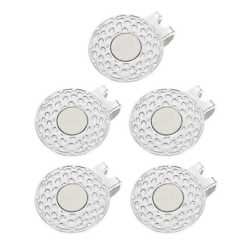 5Pcs Decorative Ball Markers Delicate Hat Clips Portable Hat Markers Golfs Accessory