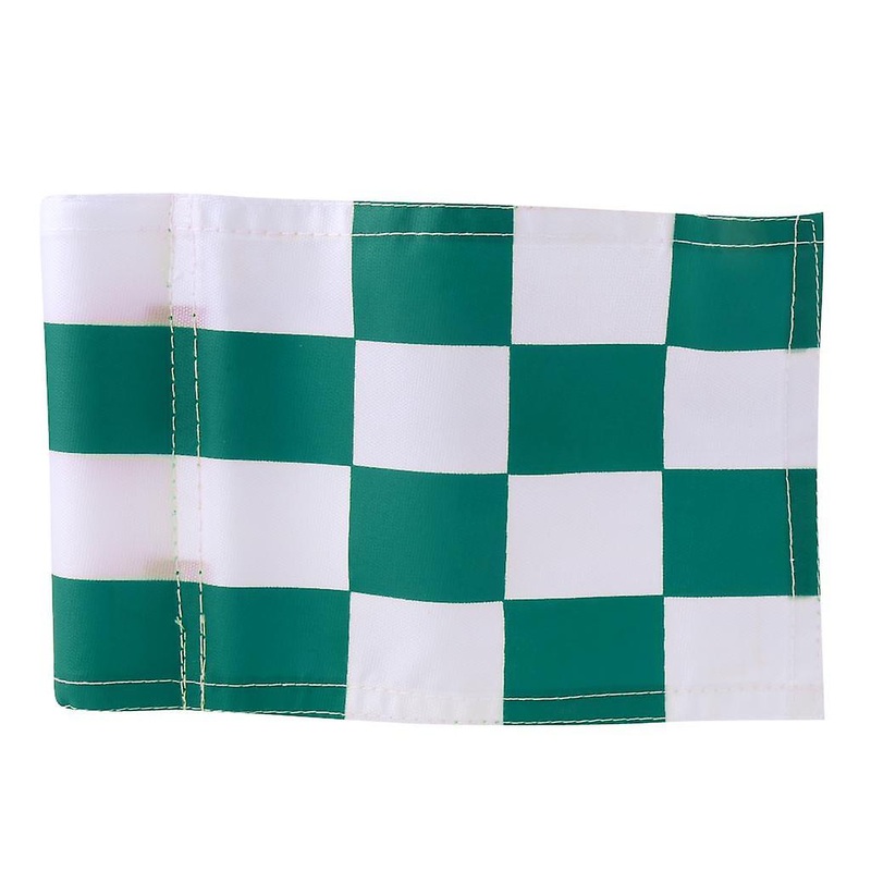 Golf Practicing Training Nylon Putting Green Chequered Flag  Black+White
