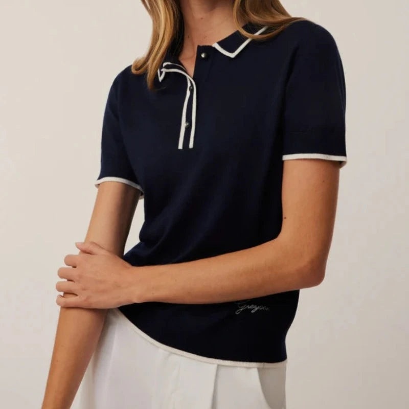 Greyson Bardot S/S Sweater – Maltese Blue