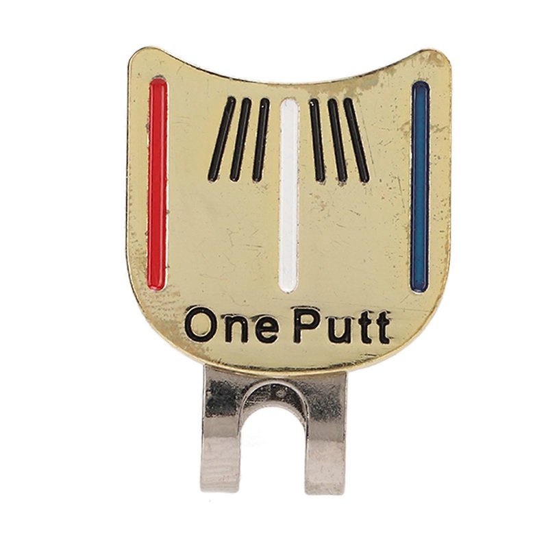 Magnetic Golf Hat Clip Magnetic Golf Marker Golf Hat Clip with Ball Mark Golfer Accessory Golden