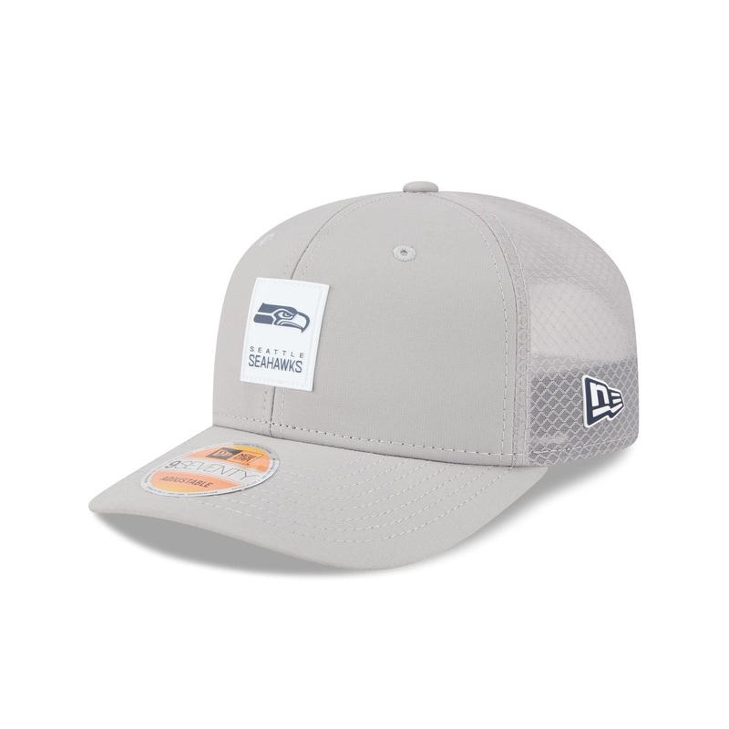 Seattle Seahawks 2025 Sideline Hot Weather Gray 9SEVENTY Trucker Hat