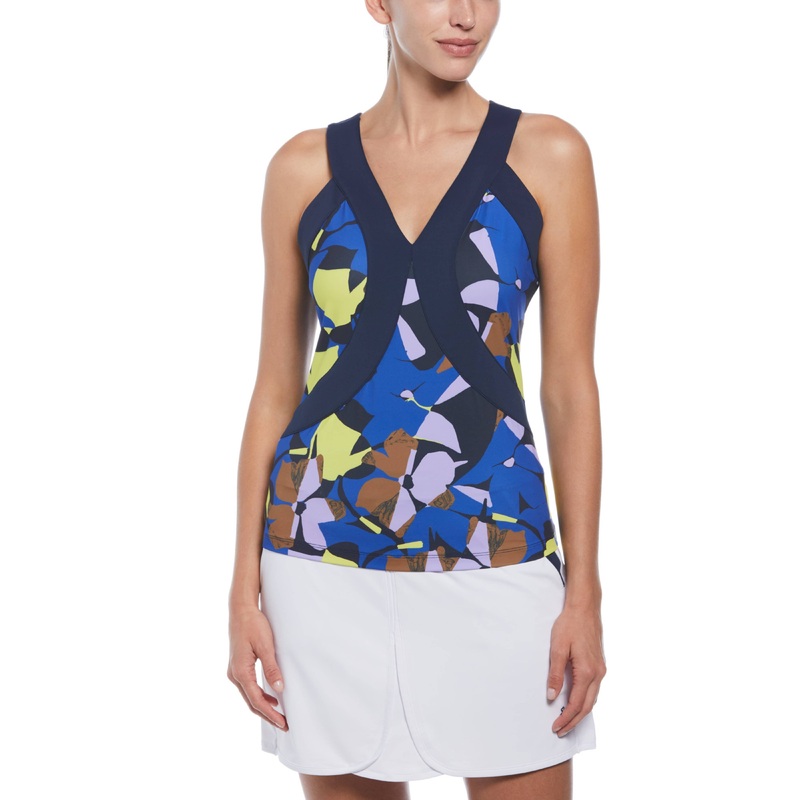 Women’s Criss-Cross Floral Tank Top