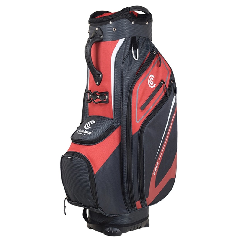 Cleveland Lightweight Cart Bag – Red/Charcoal
