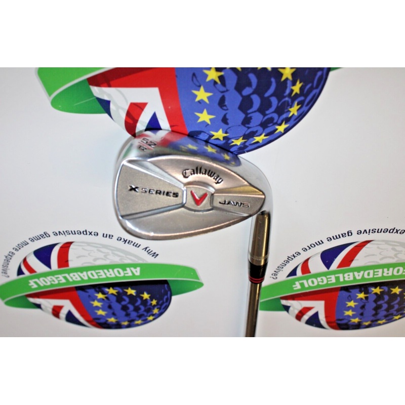 Used Callaway X Series Jaws Forged .R. Md 52/12 Gap Wedge Steel Shaft Wedge Flex