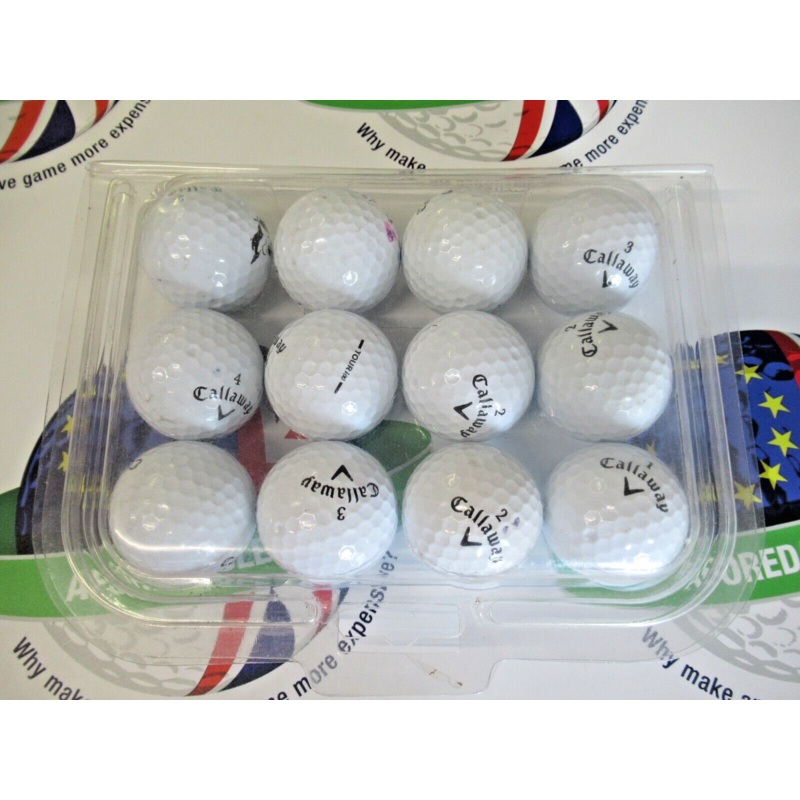 12 Callaway Tour Iz Golf Balls Pearl/Pearl 1 Grade