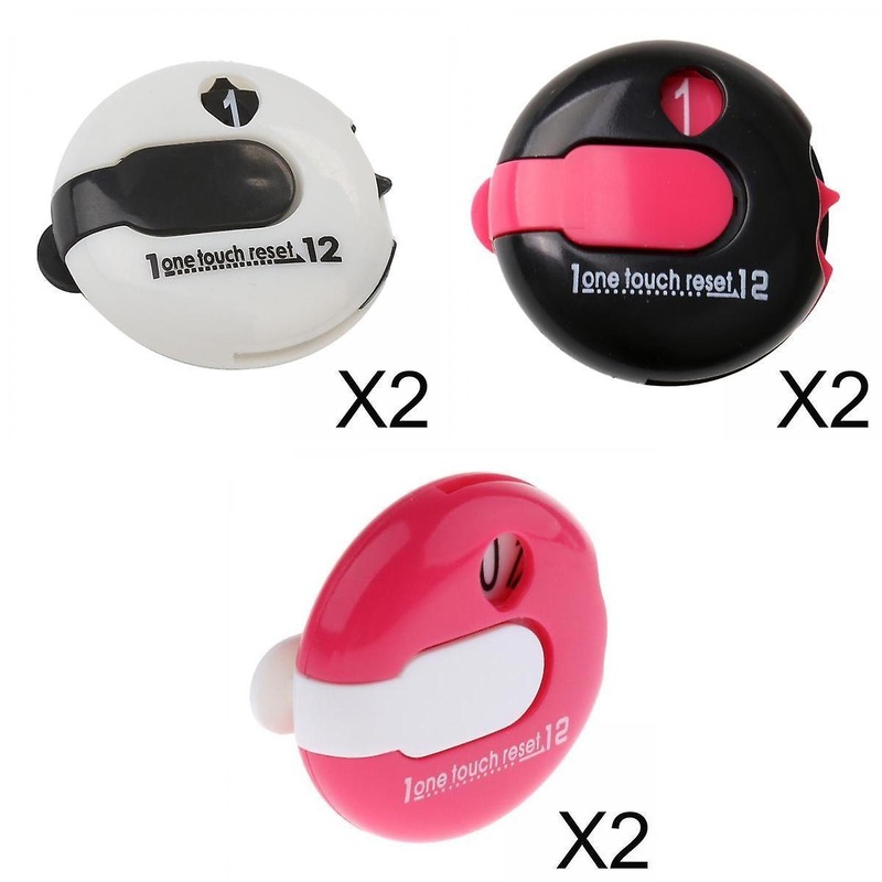 6x Compact Golf Stroke Counter Scoring Scorekeeper Golfing Accessories